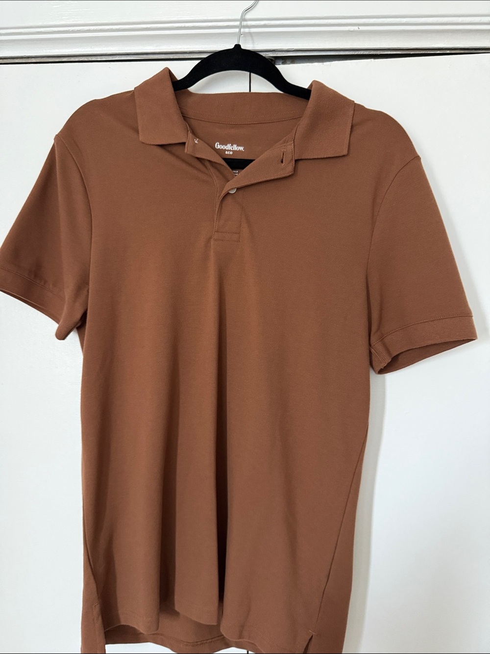Goodfellow & Co Tan-Brown Short Sleeve Polo